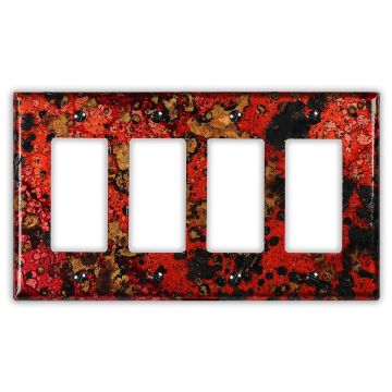 Wildfire 4 Rocker/GFI Copper Switch Plate