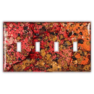 Wildfire 4 Toggle Copper Switch Plate