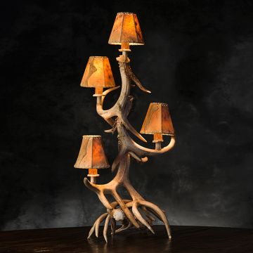 Antler Candelabra with optional rawhide shades
