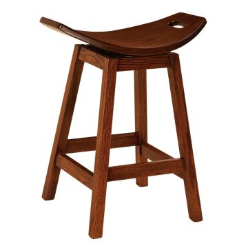 Wilford Saddle Seat Swivel Bar Stool