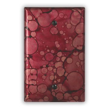 Wine Red 1 Blank Copper Switch Plate