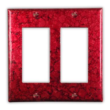 Wine Red 2 Rocker/GFI Copper Switch Plate