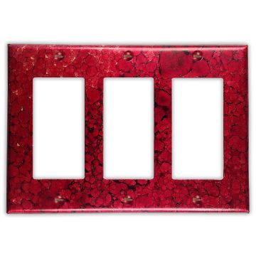 Wine Red 3 Rocker/GFI Copper Switch Plate