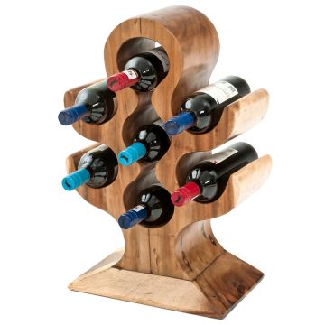 Wood Wine Bottle Rack - 7 Bottle