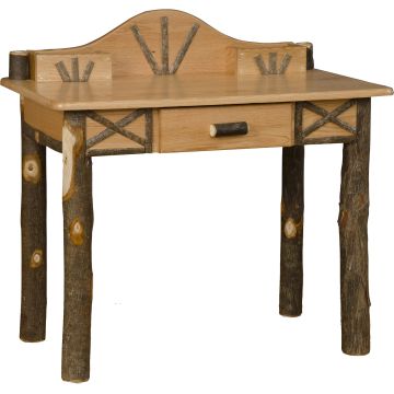 Hickory Log Writing Desk