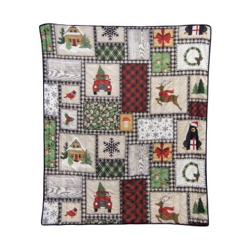 Winter Cottage Throw Blanket