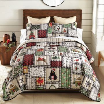 Winter Cottage Quilt Set