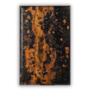 Zebra 1 Blank Copper Switch Plate