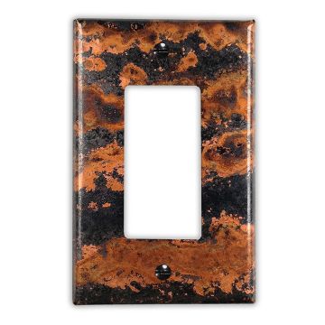 Zebra 1 Toggle Copper Switch Plate