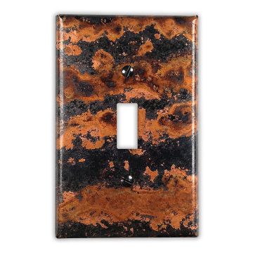 Zebra 1 Toggle Copper Switch Plate