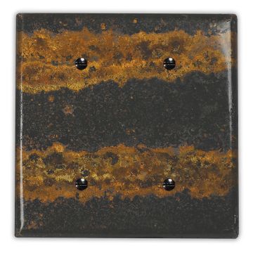 Zebra 2 Blank Copper Switch Plate