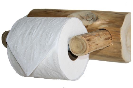 Cedar Lake Logger Toilet Paper Holder side view