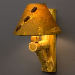 Cedar Lake Log Wall Sconce