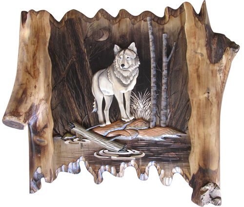 3D Wall Art- White Wolf