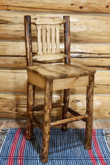 Glacier Country Barstool With Back