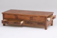 Stony Brooke Rustic Reclaimed 4 Drawer Coffee Table