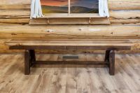 Homestead Timber Plank Style Bench | 72" Length