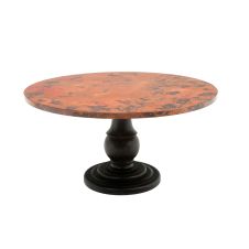Tuscan Hammered Copper Round Dining Table