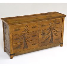 Giant Grove 6 Drawer Reclaimed Barn Wood Dresser