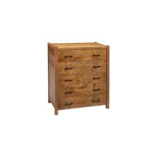 Fullerton Cherry Wood 5 Drawer Chest