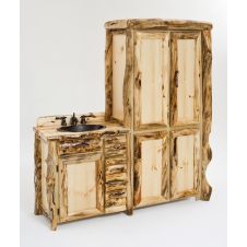 Aspen Log Vanity