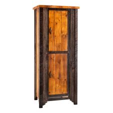 Back to the Barn Reclaimed Barn Wood Linen Closet - 18" - 27" Sizes - Hinge Right - Free Standing