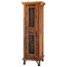 Red River Rustic Reclaimed Linen Closet - 18"-27" Sizes - Hinge Right - Free Standing