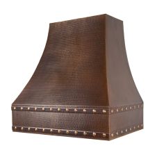 36″ Correa Oil Rubbed Bronze Hammered Copper 735 CFM Wall Mounted Range Hood
