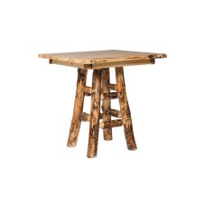 Rustic Colorado Aspen Log Pub Table