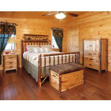 Rustic Hickory Log Bedroom Furniture