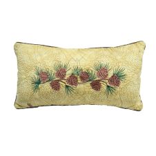 Cabin Raising Pine Cone Rectangle Decorative Pillow