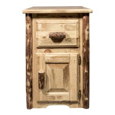 Glacier Country 1 Drawer 1 Door End Table - Hinge Right