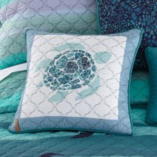 Summer Surf Decorative Turtle Pillow