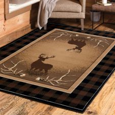 Antler Buck Area Rug