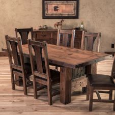 Adventure Mountain Dining Table with Winding Ridge Chairs