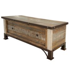 Antique Barnwood Storage Trunk