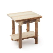 Aspen Highlands 1 Drawer Log Nightstand