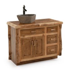 Aspen Valley Rustic Barnwood Vanity