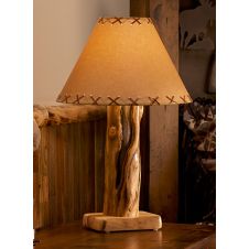 Aspen Log Table Lamp