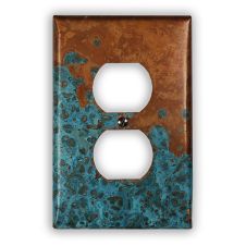 Azul 1 Outlet Copper Switch Plate
