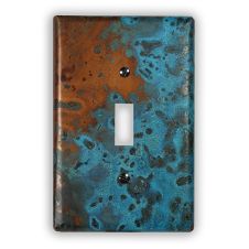 Azul 1 Toggle Copper Switch Plate