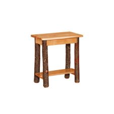 Saranac Hickory Log Rectangular End Table