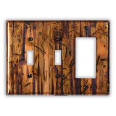 Bamboo Forest 2 Toggle 1 Rocker/GFI Copper Switch Plate