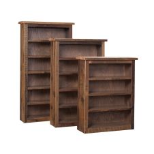 Major Oak Reclaimed Barn Wood Bookshelves - Clear Finish