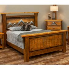 Mountain Horizon Barnwood Bed
