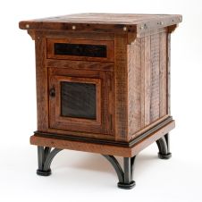 Red River Rustic Reclaimed Enclosed Nightstand