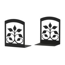 Wrought Iron Leaf Fan Book Ends