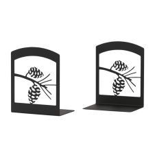 Wrought Iron Pinecone Book Ends