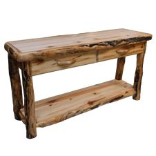 Beartooth Aspen Log Sofa Table
