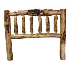 Beartooth Aspen Log Headboard--Extra Gnarly logs, Standard posts